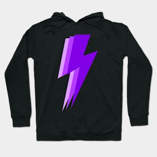 3 purple lightning bolt Hoodie